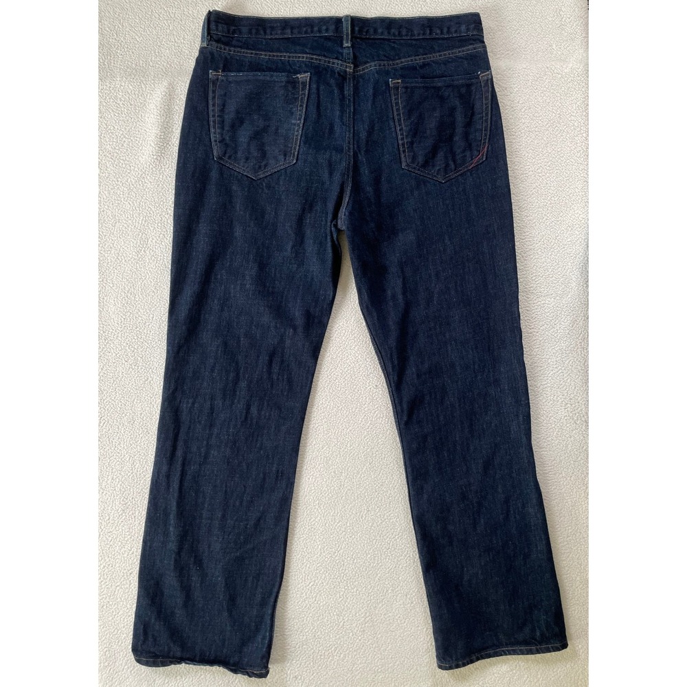Banana Republic Mens 34x30 Straight Leg Jeans Dark Wash Indigo 100% Cotton